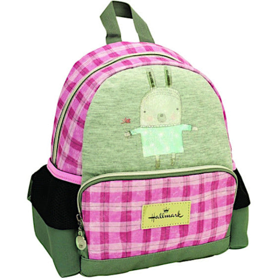 Hallmark Nordic Bunny rugzak junior 11 x 25 x 31 cm grijs/roze Top Merken Winkel